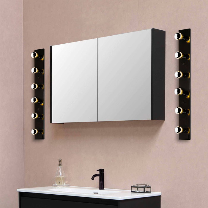 Opviq Mirro - 12235 Lámpara de pared negra y dorada Opviq Mirro - 12235 Lámpara de pared negra y dorada